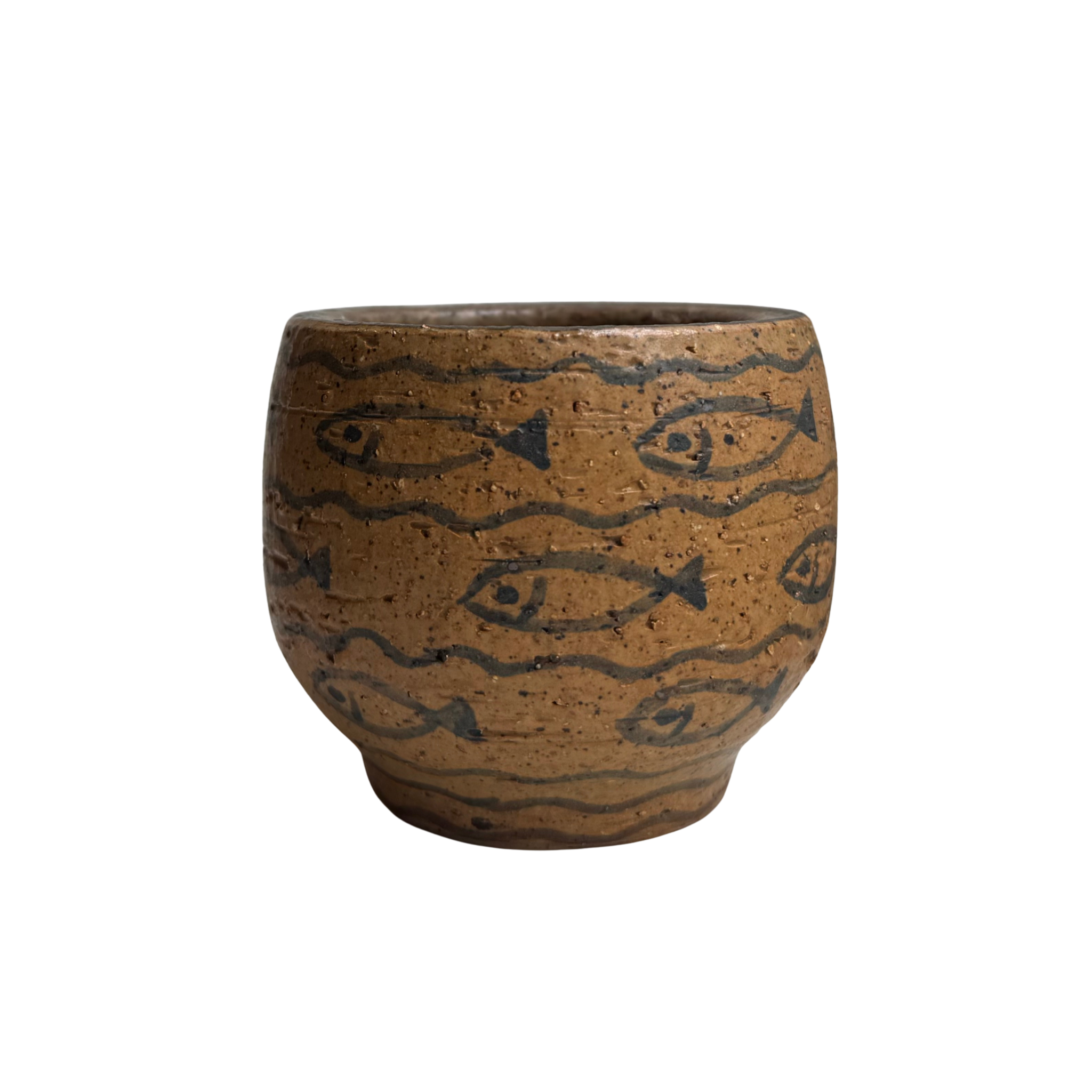 Vintage Ceramic Mini Bowl - Fish Pattern