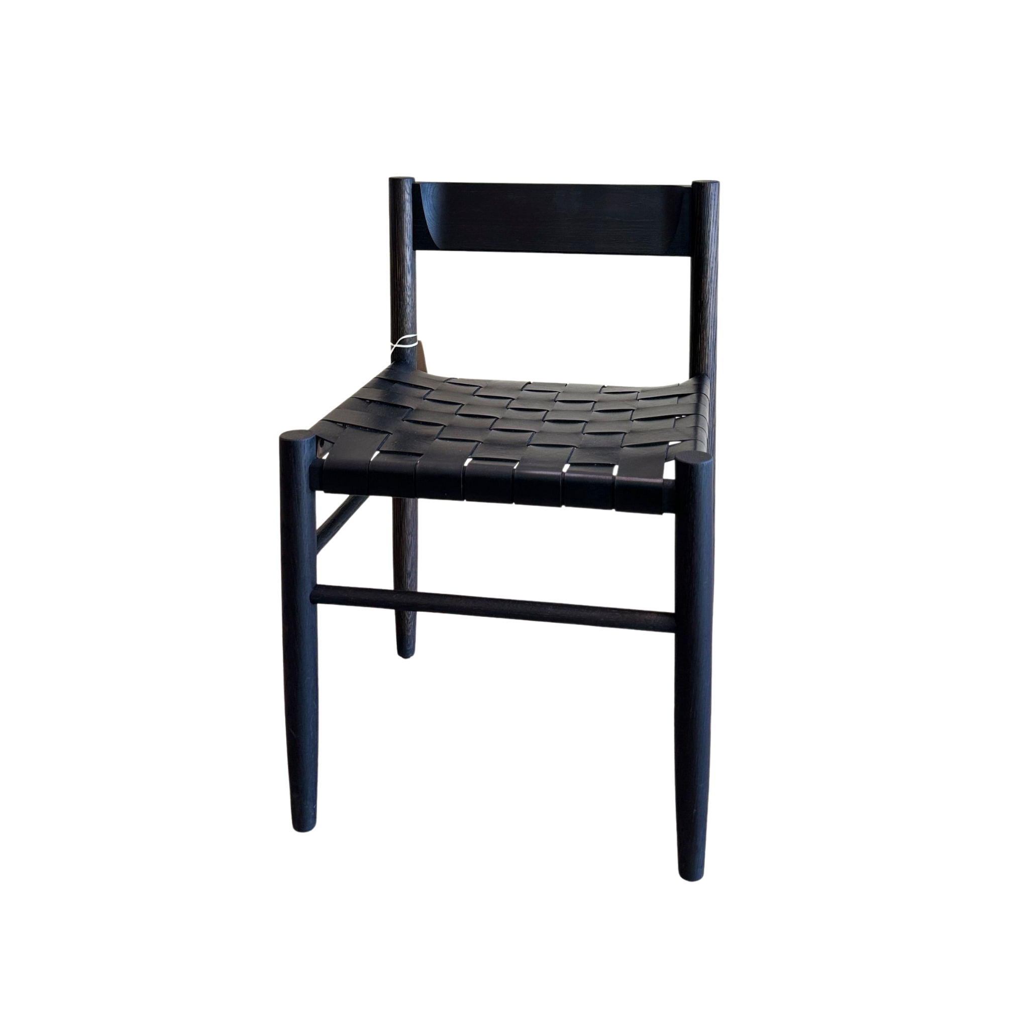Gaon Chair - Black Oak & Black Leather