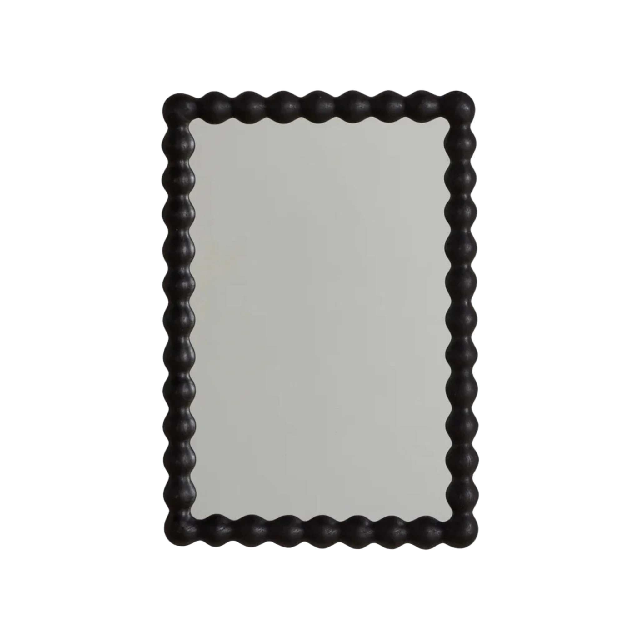 Bobbin Mirror - Ebonized Oak