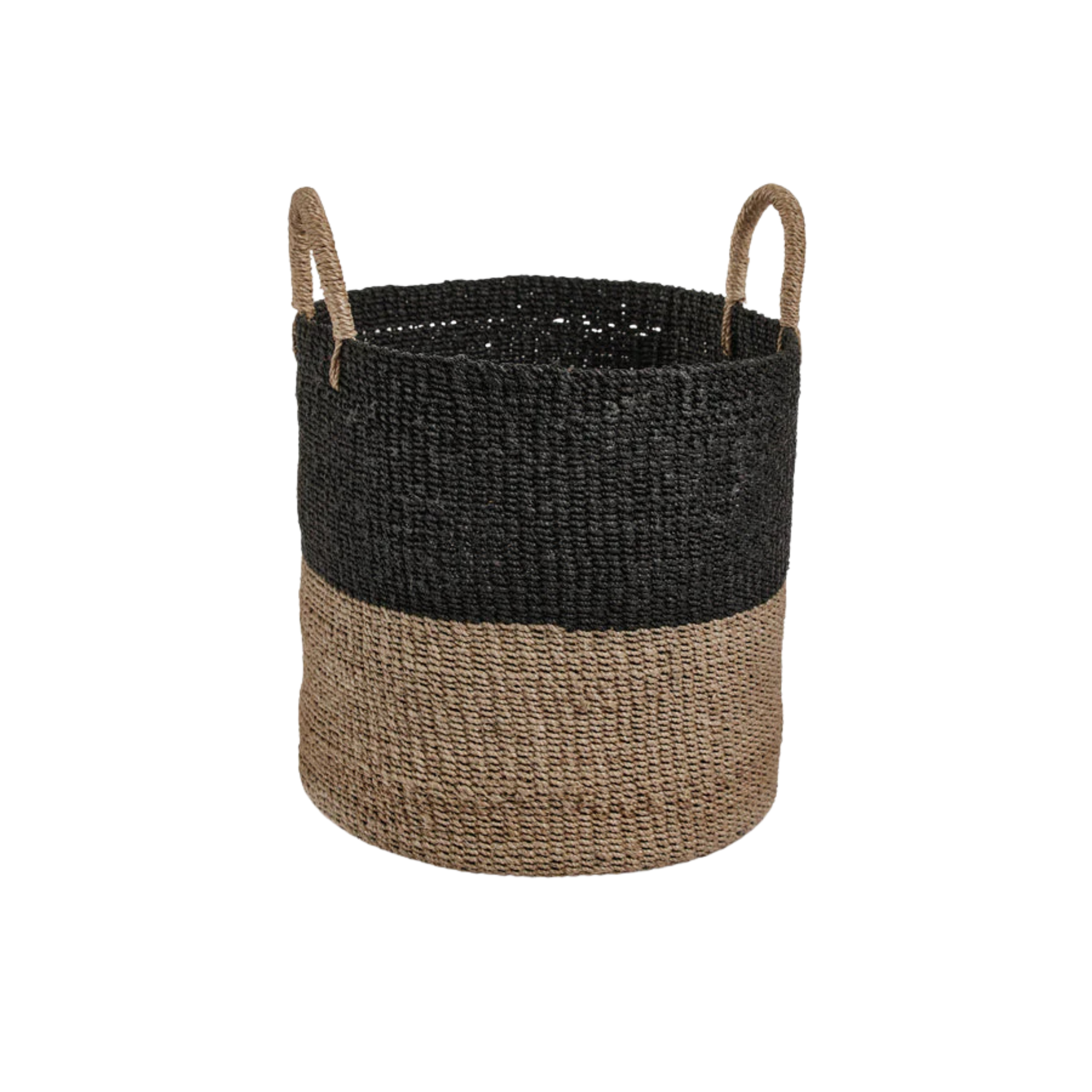 Abaca Two Tone Basket