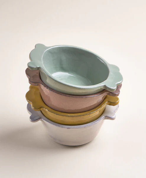 Assisi Bowl with Handles - Dove Grey