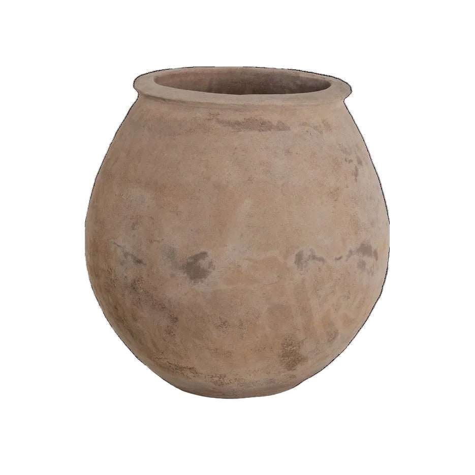 Anterra terra cotta bulge belly jar by The Pottery Patch | Calimia Home