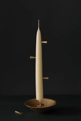Dining Candle Pair, Mother's Milk by WAX Atelier, hand-dipped beeswax, view 6