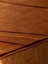 Armadillo Marea Rug in Russet, detail of the wool weave and texture