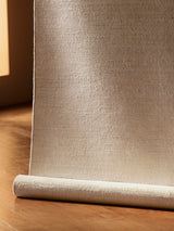 Armadillo Aerie Rug in Coconut, detail of the linen, wool, and jute weave and texture