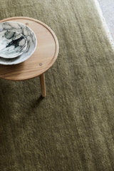 Armadillo Agra Rug in Artichoke, detail of the wool weave and texture