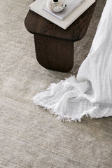 Armadillo Agra Rug in Haze, detail of the wool weave and texture