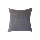 Alma Light Gray Pillow by One Bi One — Belgian linen with hand wool embroidery and feather down insert, handcrafted in Gothenburg, Sweden