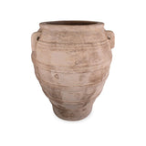 Anterra terra cotta five line jar with handles by The Pottery Patch | Calimia Home