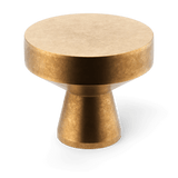 Arbar Cabinet Knob in Aged Brass (BEL)