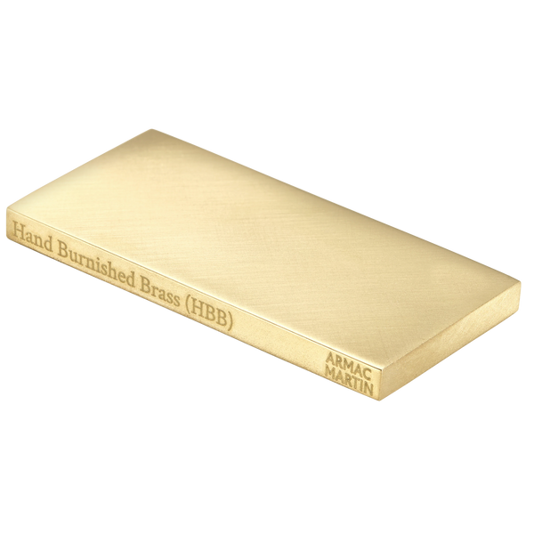 Bromwich Flush Pull in Hand Burnished Brass