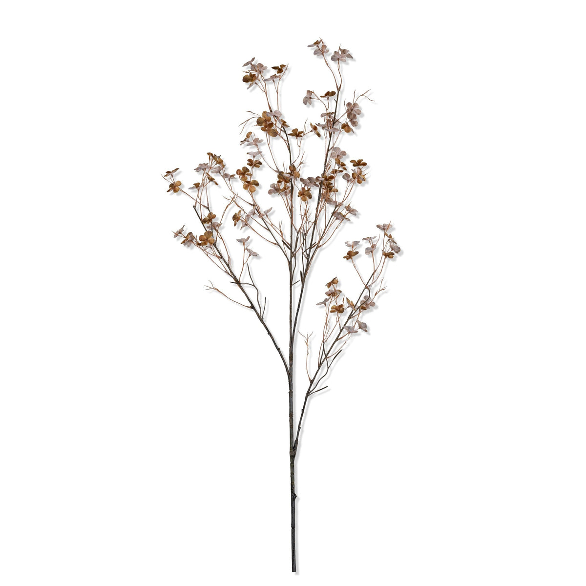 Artificial Hibernal Blossom in Soft Blush by Abigail Ahern on a white background, a single tall airy stem