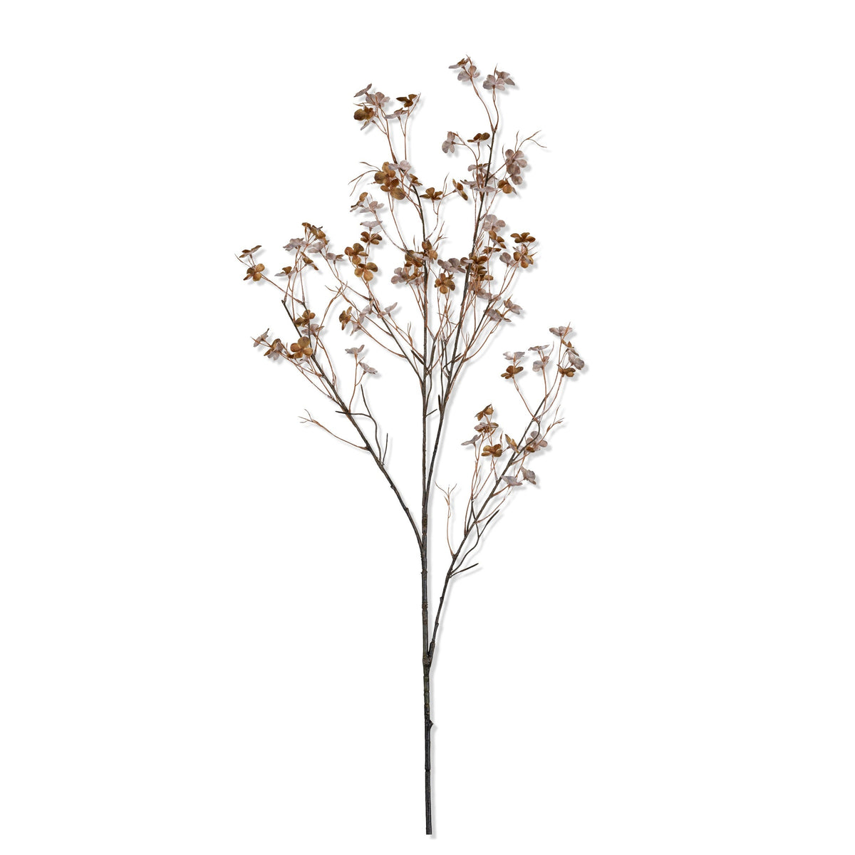 Artificial Hibernal Blossom in Soft Blush by Abigail Ahern on a white background, a single tall airy stem