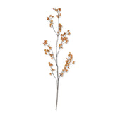 Artificial Oriental Bittersweet Berry by Abigail Ahern on a white background, a single arching stem with blush and apricot berries
