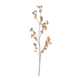 Artificial Oriental Bittersweet Berry by Abigail Ahern on a white background, a single arching stem with blush and apricot berries