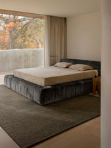 Armadillo Aspen Rug in Hawthorn, detail of the undyed wool weave and texture