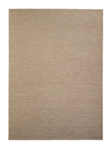 Armadillo Aspen Rug in Sandstorm, overhead view of the handwoven soumak wool weave and edge finish