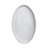 Assisi Deep Oval Platter in Bianco, large handcrafted Italian serving platter