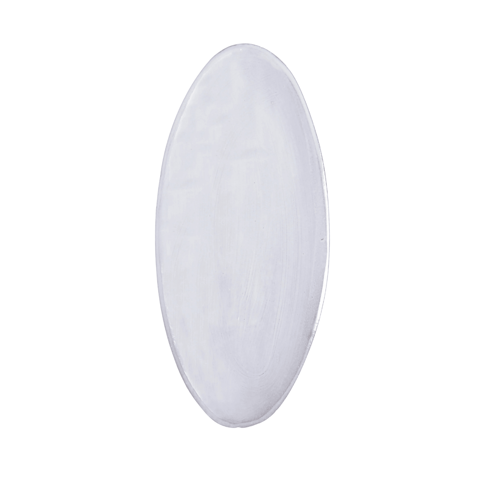 Assisi Oval Platter in Bianco, handcrafted Italian ceramic serving platter