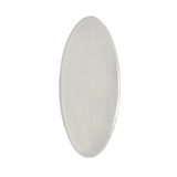 Assisi Oval Platter in Dove Grey, handcrafted Italian ceramic serving platter