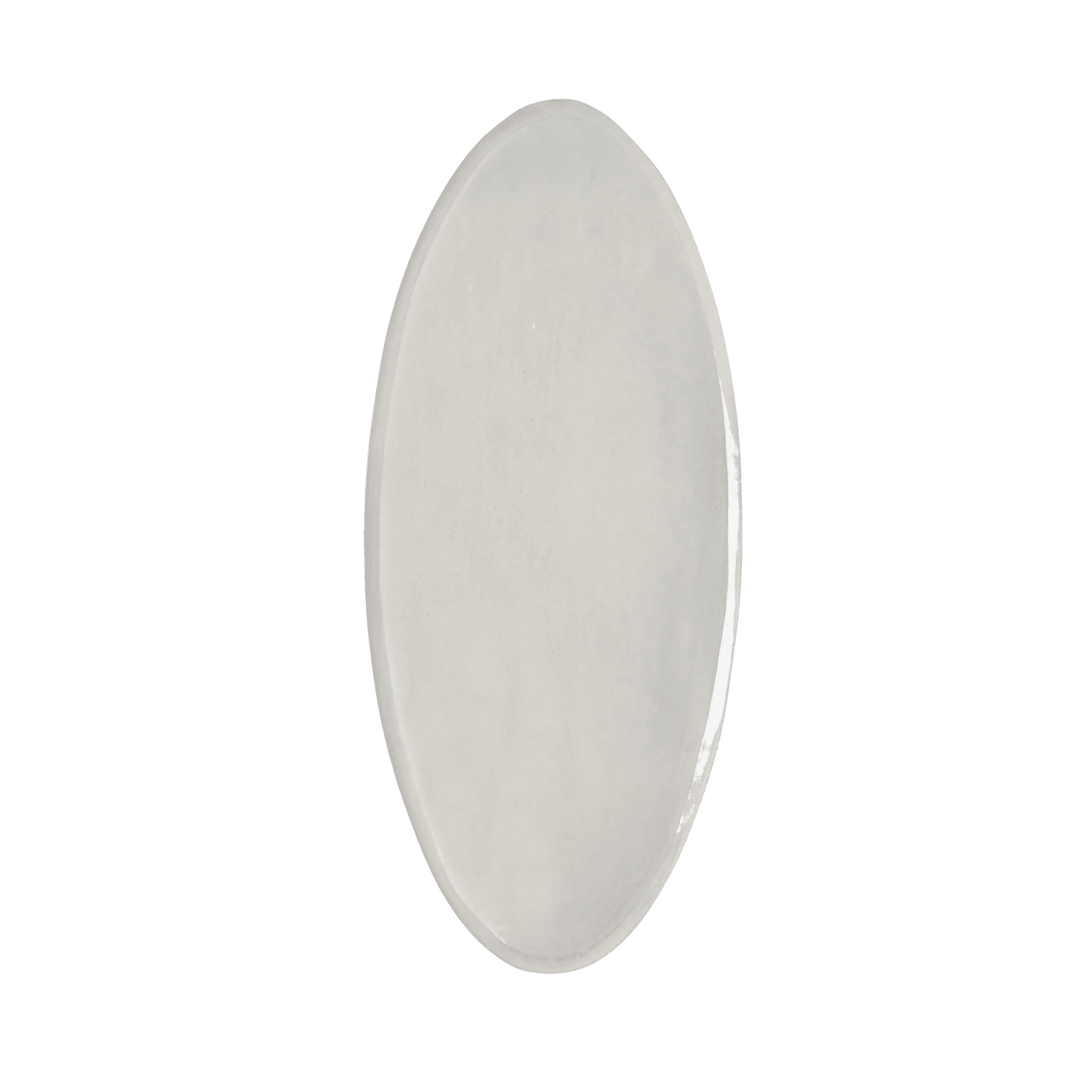 Assisi Oval Platter in Dove Grey, handcrafted Italian ceramic serving platter