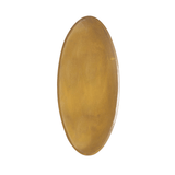 Assisi Oval Platter in Ocra, handcrafted Italian ceramic serving platter