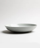 Detail of Dove Grey Assisi shallow serving dish glaze
