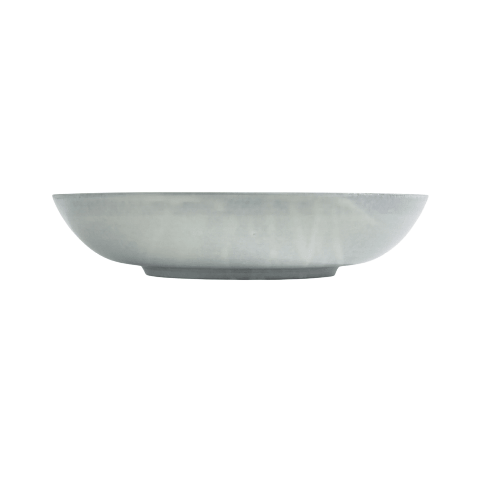 Assisi Shallow Serving Dish in Dove Grey, handcrafted Italian ceramic