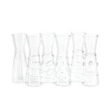 Assorted glass carafes with raised patterns – Zodax ZOCH-2621
