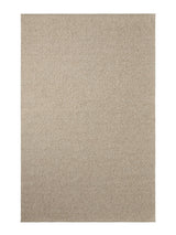 Armadillo Pebble Rug in Whippet, overhead view of the handwoven boucle wool weave and edge finish