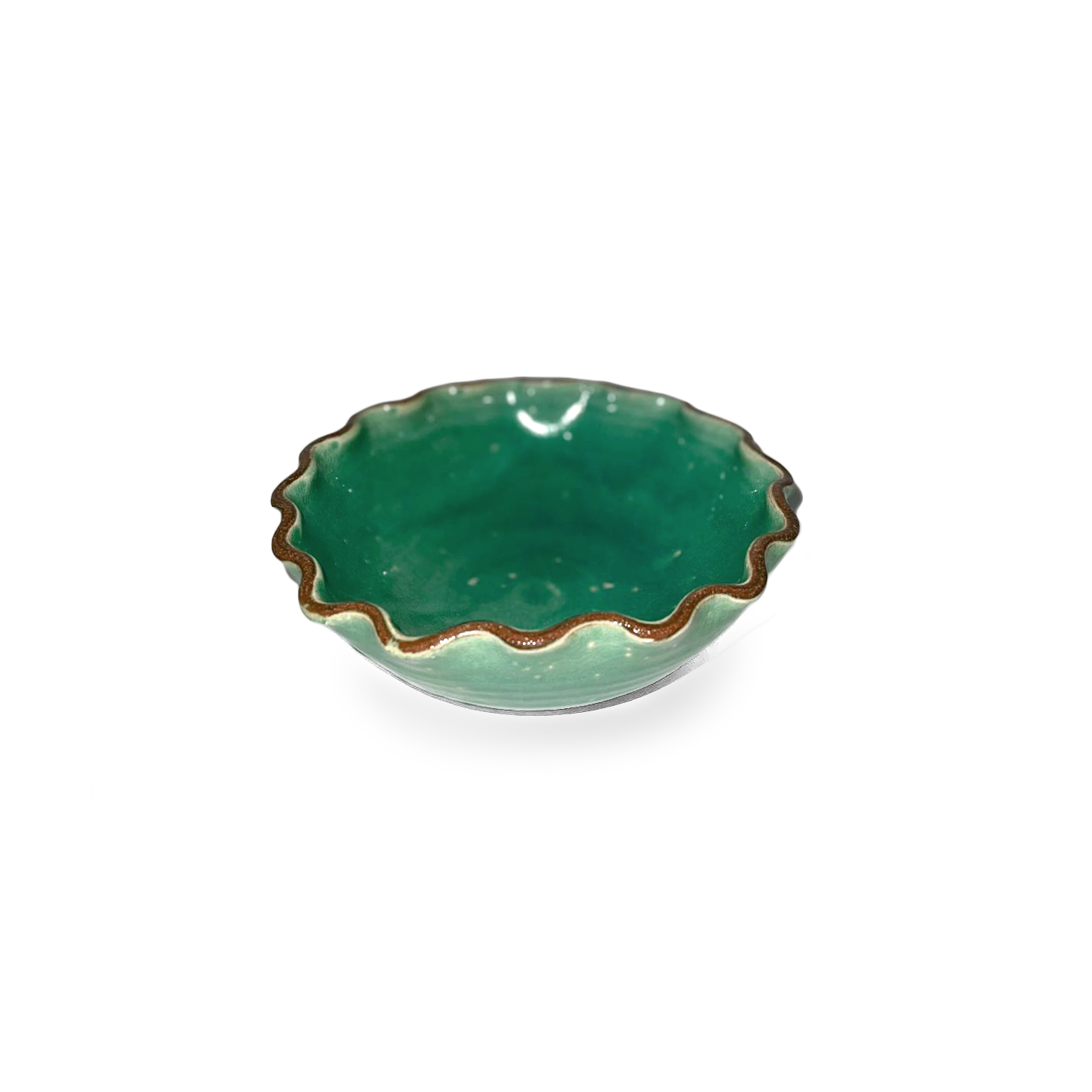 Scalloped Ceramic Mini Bowl