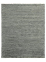 Armadillo Odessa Rug in Partridge, overhead view of the hand-knotted afghan wool weave and edge finish