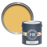 Farrow & Ball Babouche No.223 paint tin and color swatch