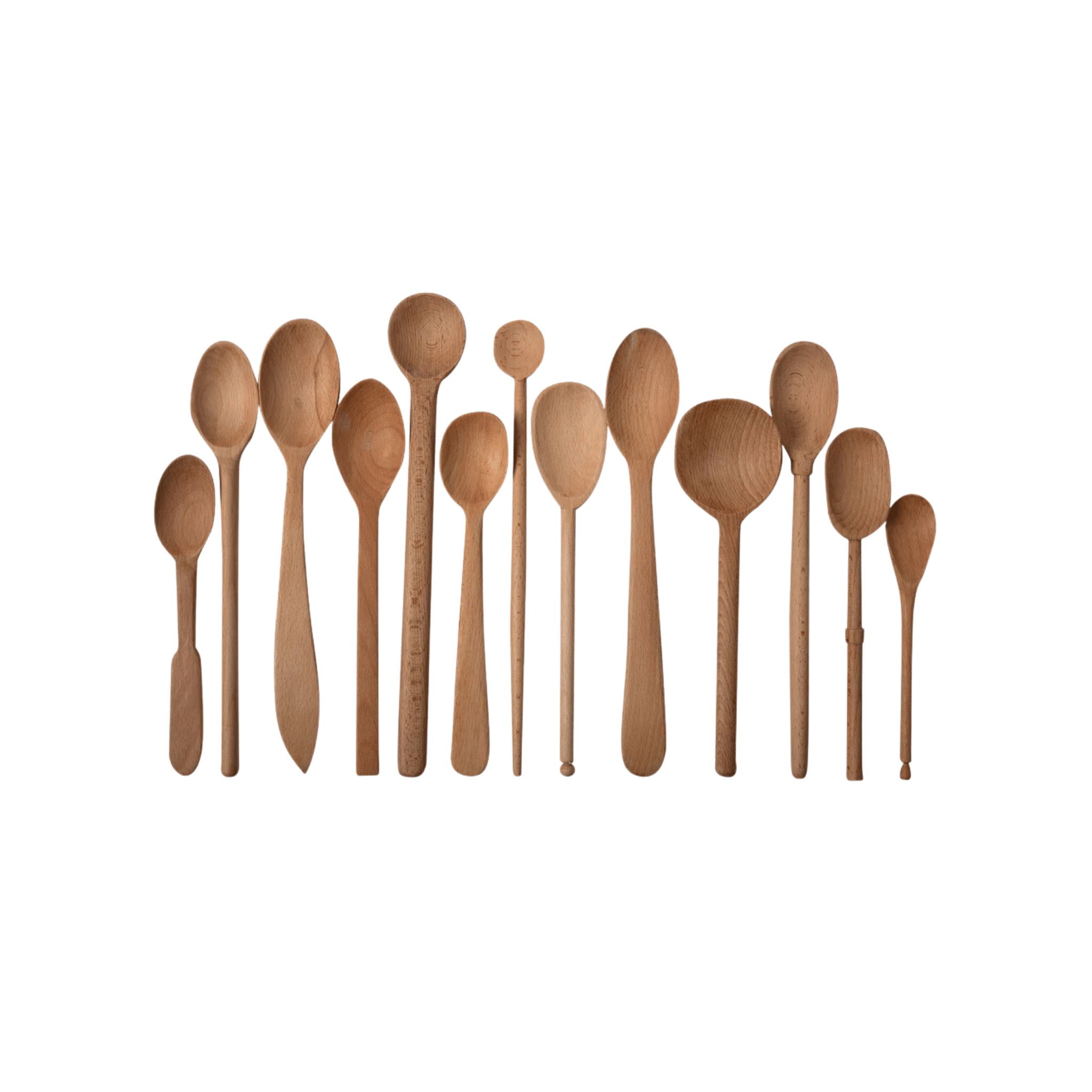 Bakers Dozen Wooden Spoons - Beechwood, Large