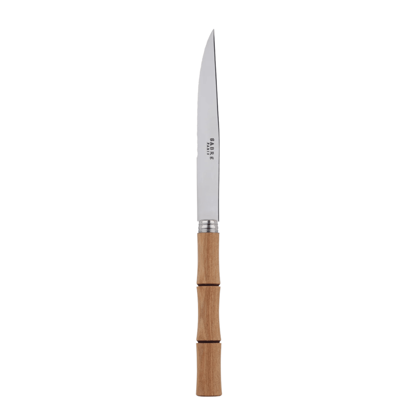 Bamboo Steak Knife by Sabre Paris in Light Press Wood