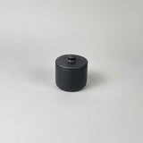Bitters Co Bitters Co Barro sugar bowl in matte black clay with a minimalist cylindrical design and fitted lid.