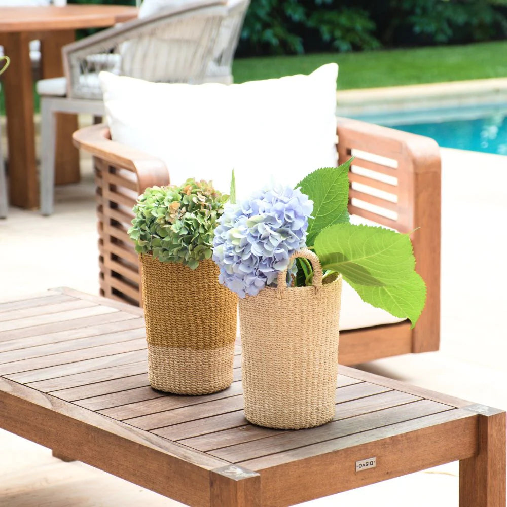 Handwoven Vase Basket - Natural