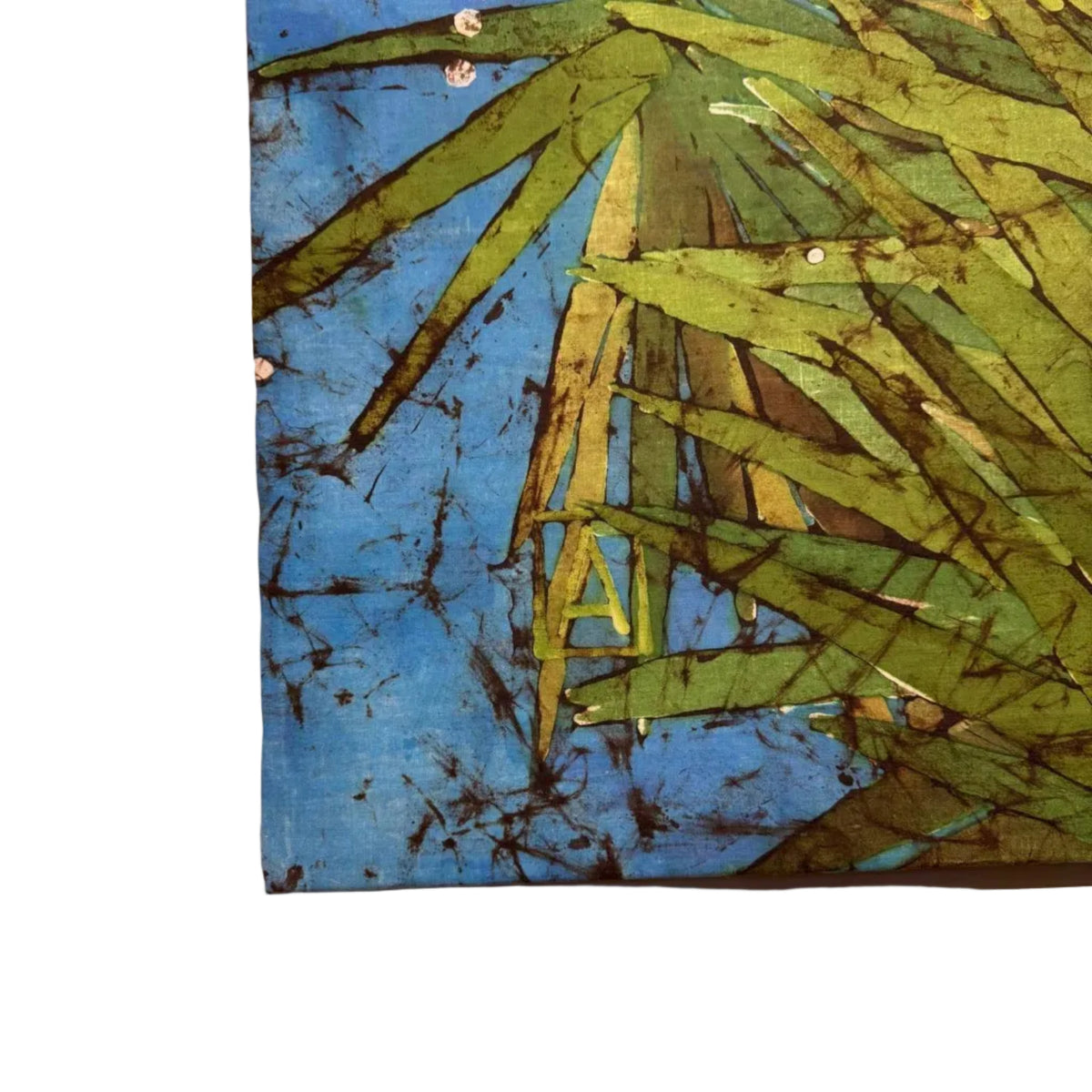 Batik Yucca Flower artwork — detail view