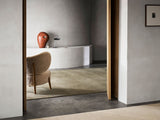 Armadillo Eden Rug in Verona, overhead view of the hand-knotted wool weave and edge finish