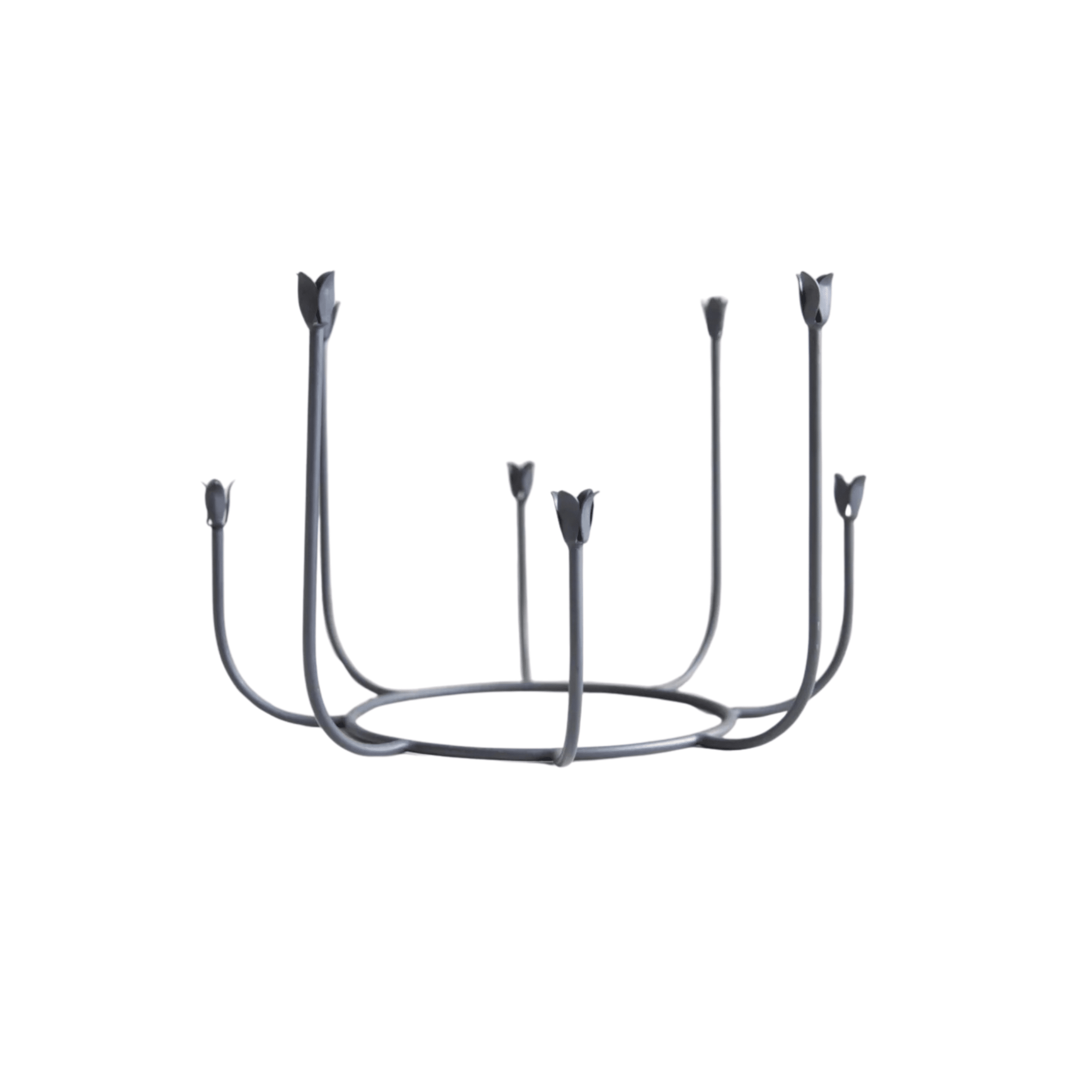 Beacon Long Stem Candelabra - Smoke