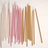 Beeswax Long Stem Candles - Salt