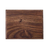 Sir Madam rectangular black siris wood serving slab with natural grain patterns for charcuterie and cheese