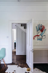 Room painted in Farrow & Ball Blackened No.2011