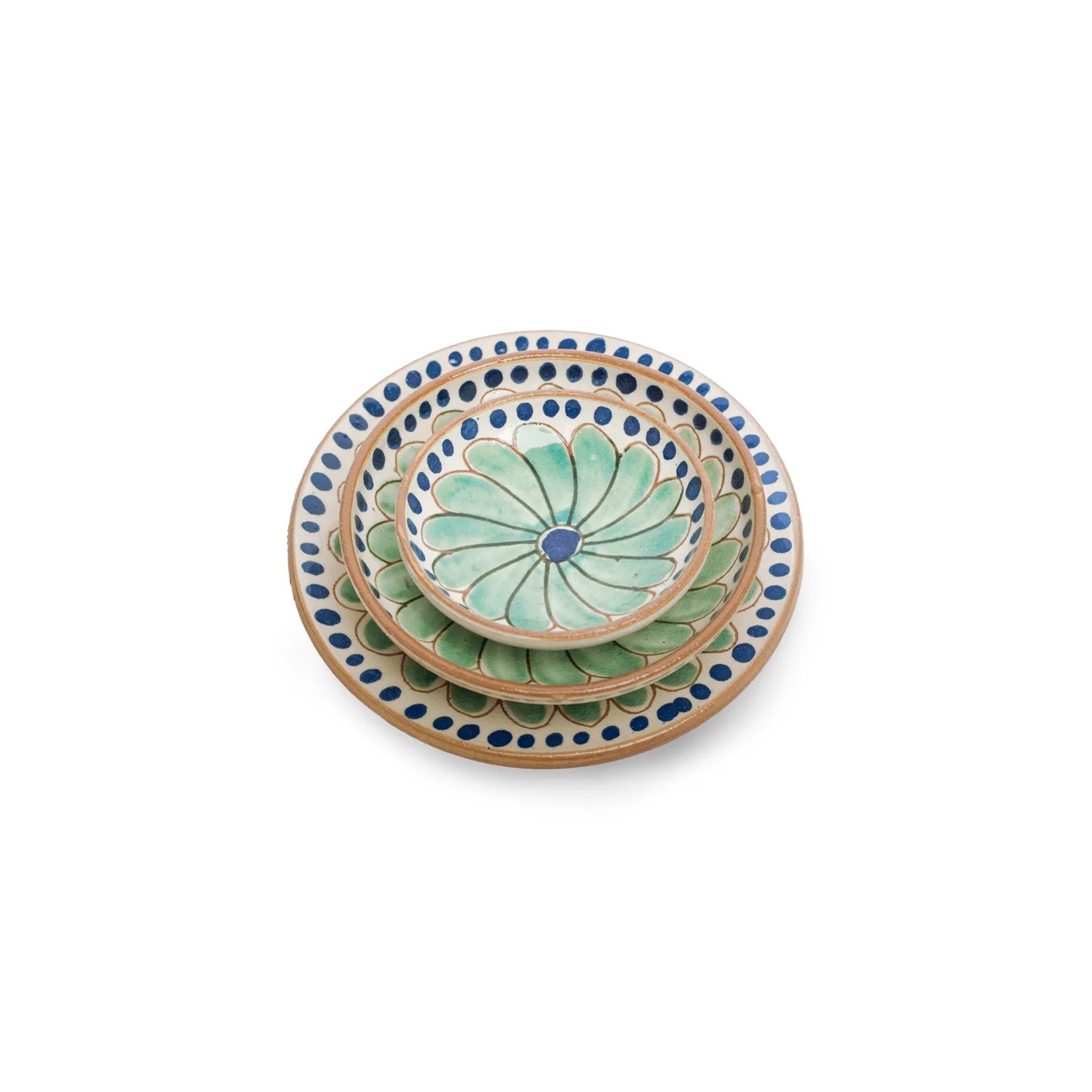 Blue Daisy Small Ceramic Plate