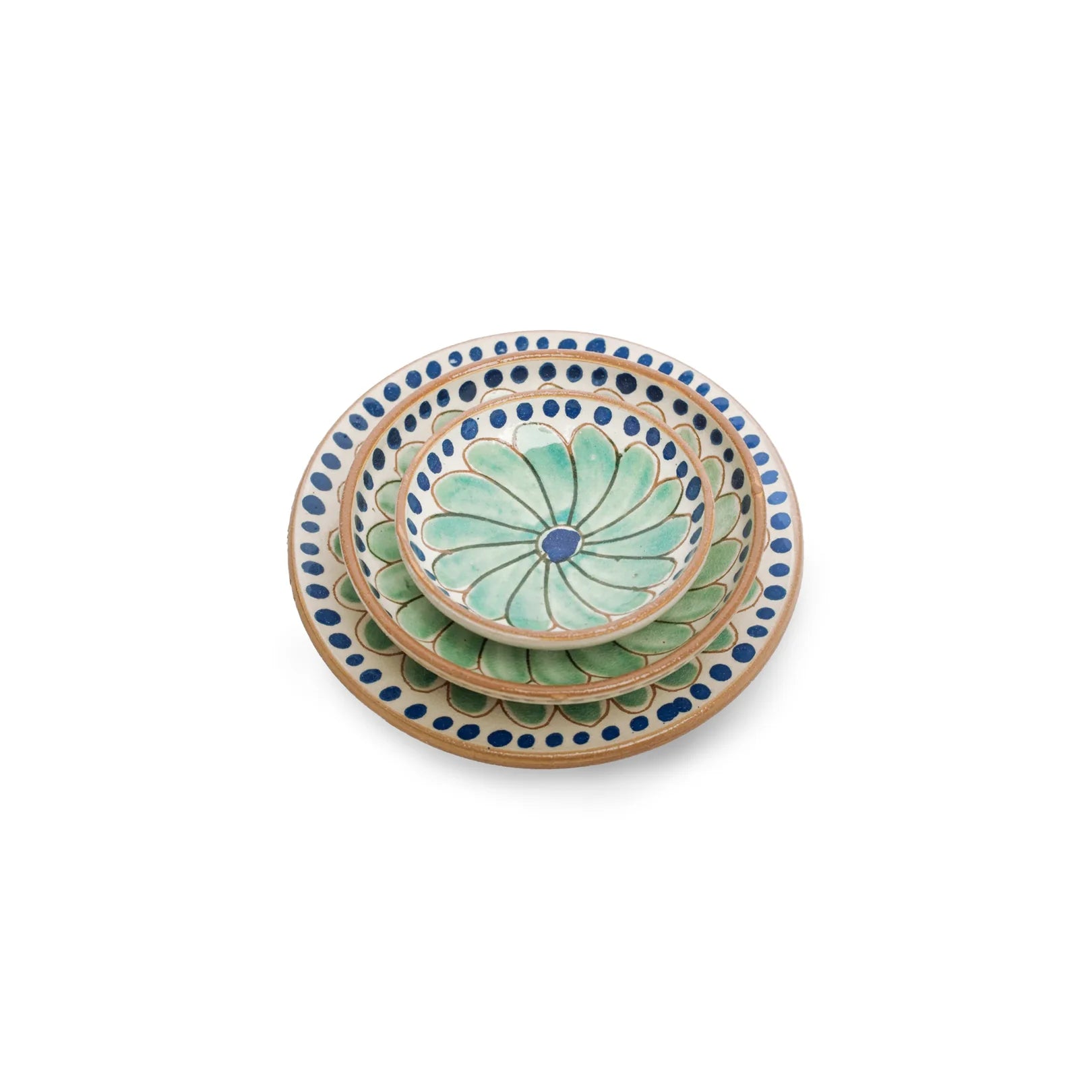 Blue Daisy Small Ceramic Plate
