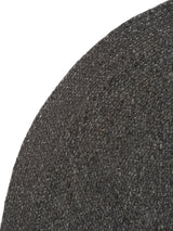 Armadillo Braid Rug in Charcoal, additional view 5 of the hand-braided wool blend rug