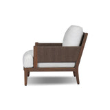 Brewer Outdoor Chair in Alessi Linen – side view