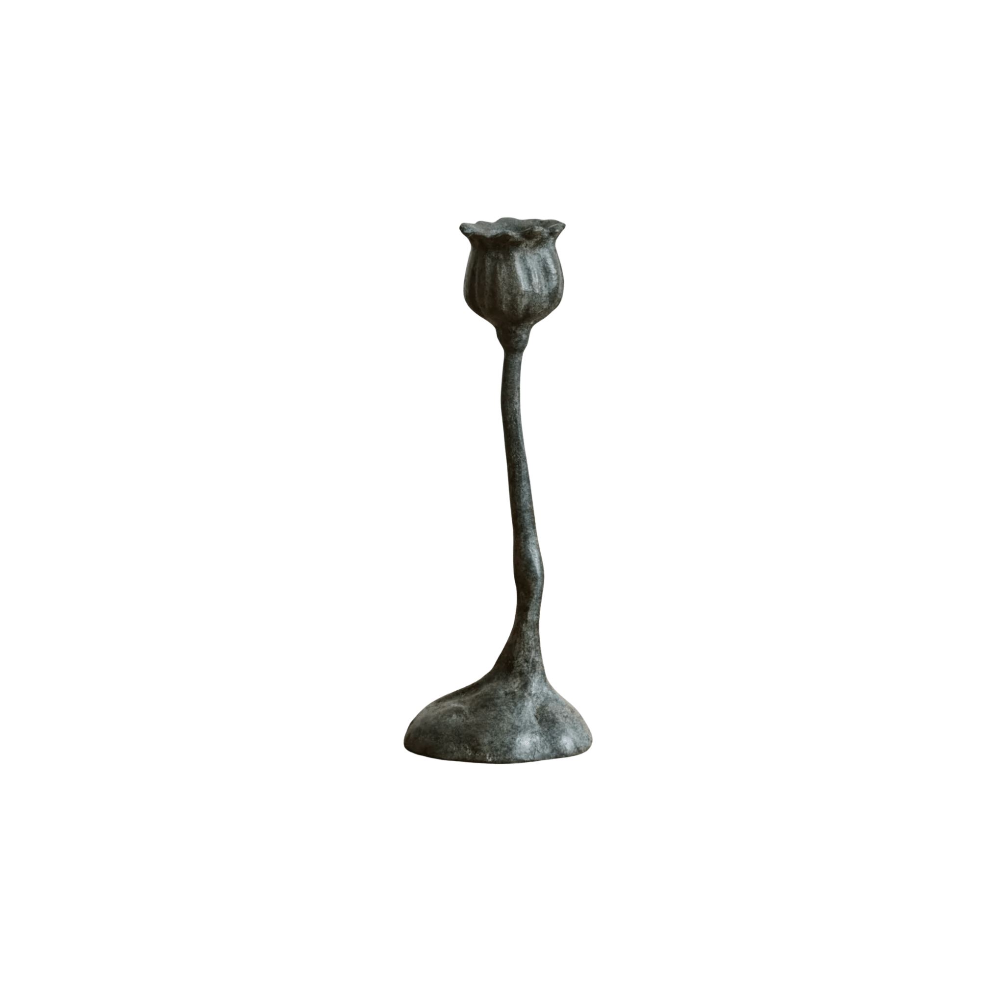 Bronze Poppy Candle Stick