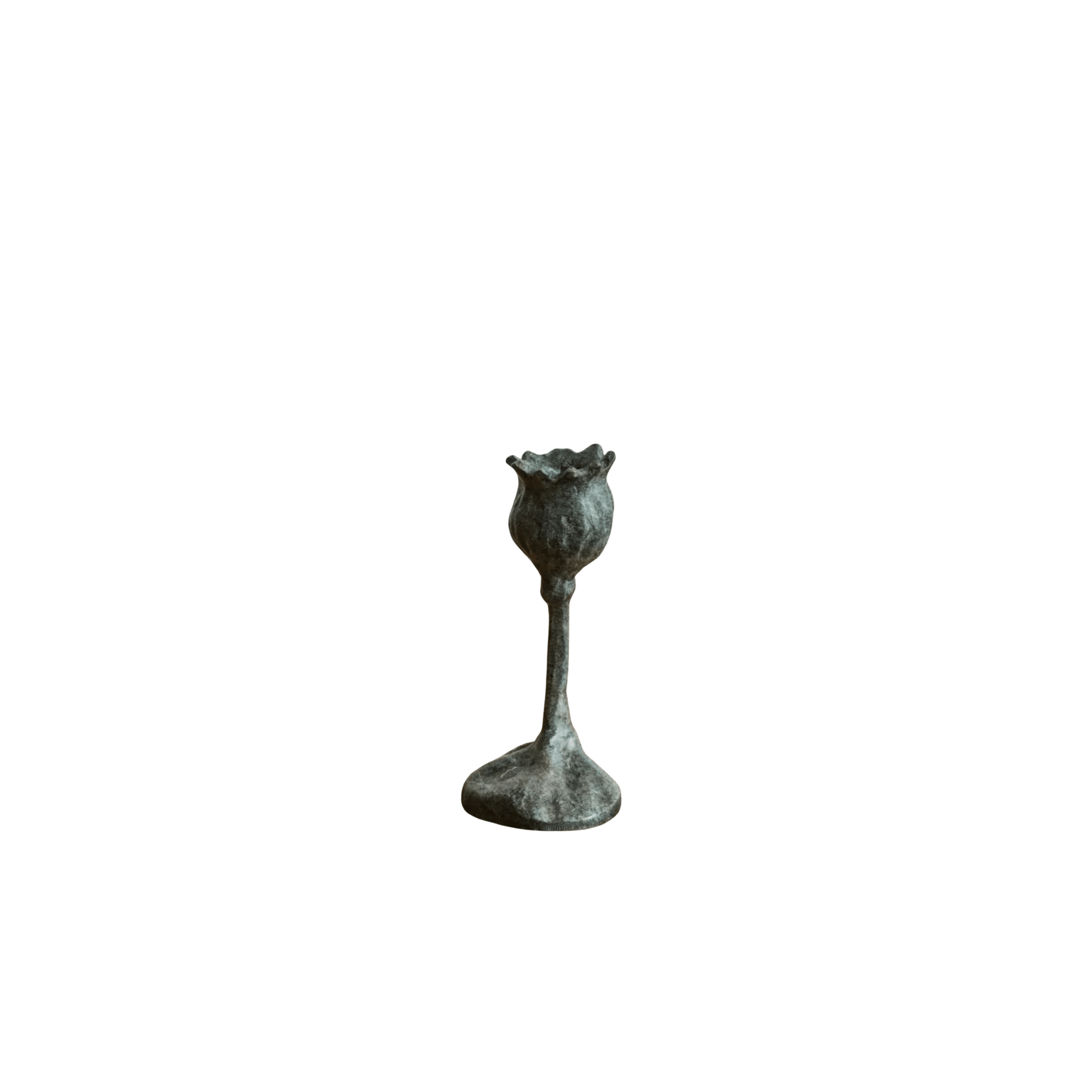 Bronze Poppy Candle Stick