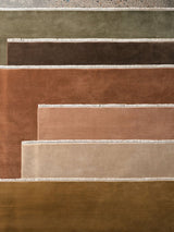 Eden Rug by Armadillo, hand-knotted wool rug, styled in a room at Calimia Home